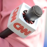 A CNN presenter is seen during the 2018 NATO Summit in Brussels, Belgium on July 11, 2018. (Photo by Jaap Arriens/NurPhoto)