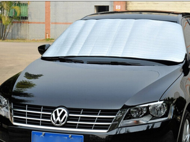 The Magnetic Car Snowshield keeps your view of the windshield free and clear all winter.
