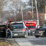 Bev Horne/bhorne@dailyherald.comMultiple police officers and civilians have been wounded in an Aurora, Ill shooting Friday, Feb. 15, 2019 in an industrial area near Prairie and Highland avenues.