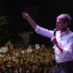 EL PASO, TX - FEBRUARY 11: Beto O'Rourke speaks to the six thousand people that showed up to protest Trumps wall and rhetoric about El Paso. Local El Paso leaders along with Border Network for Human Rights and the Womens March El Paso oraganized the event to counter Trumps rally in El Paso, TX  February 11, 2019 in El Paso, Texas. (Photo by Christ Chavez/Getty Images)