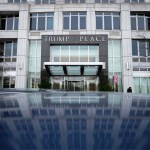 NEW YORK, NY - FEBRUARY 22: A view of 'Trump Place' at 120 Riverside Boulevard on the west side of Manhattan, February 22, 2019 in New York City. The building's condominium board announced on Thursday that residents have voted to remove the 'Trump Place' signage from the building's facade. (Photo by Drew Angerer/Getty Images)