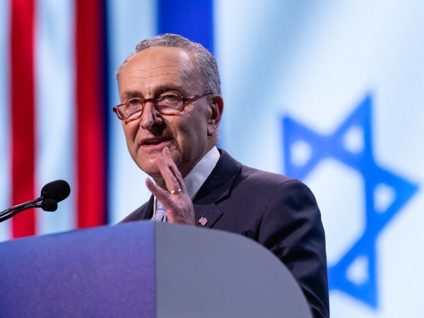 Senator Chuck Schumer (D-NY), speaks at the 2019 American Israel Public Affairs Committee (AIPAC) Policy Conference, at the Walter E. Washington Convention Center in Washington, D.C., on Monday, March 25, 2019. (Photo by Cheriss May/NurPhoto)