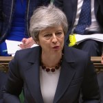 Prime Minister Theresa May speaks during Prime Minister's Questions in the House of Commons, London. PRESS ASSOCIATION Photo. Picture date: Wednesday March 27, 2019. See PA story POLITICS PMQs May. Photo credit should read: House of Commons/PA Wire