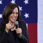 NORTH LAS VEGAS, NEVADA - MARCH 01:  U.S. Sen. Kamala Harris (D-CA) speaks during a town hall meeting at Canyon Springs High School on March 1, 2019 in North Las Vegas, Nevada. Harris is campaigning for the 2020 Democratic nomination for president.  (Photo by Ethan Miller/Getty Images)