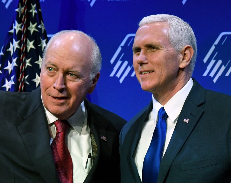 U.S. Vice President Mike Pence speaks during the Republican Jewish Coalition's annual leadership meeting at The Venetian Las Vegas on February 24, 2017 in Las Vegas, Nevada. Pence's speech to the group of Republican Jewish leaders and donors follows his trip last week to Germany where he visited the former Dachau concentration camp and a surprise stop on Wednesday at a Jewish cemetery in Missouri that had been vandalized.