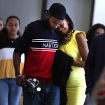 Clinton Jones Jr.,center, the brother of Corey Jones is seen leaving the Palm Beach County Courthouse with love ones on April 25th, 2019, after former police officer Nouman Raja was sentenced to 25 years in state prison for the fatal shooting Corey Jones on Oct. 18, 2015. Carline Jean / South Florida Sun Sentinel...SOUTH FLORIDA OUT; NO MAGS; NO SALES; NO INTERNET; NO TV...