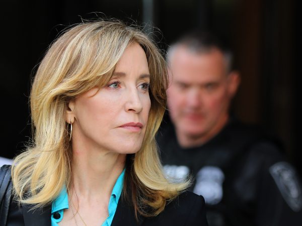 Boston, MA - 4/3/19 Actress Felicity Huffman (cq) leaves court.More parents accused of bribery in the college admissions scandal appear at federal court.Photo by Pat Greenhouse/Globe StaffTopic: 04collegescandal