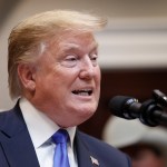 WASHINGTON, DC - APRIL 12: President Donald Trump delivers remarks on 5G deployment in the United States on April 12, 2019 in Washington, DC. (Photo by Tom Brenner/Getty Images)