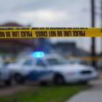 February 3, 2012, New Orleans, Louisiana, Police tape blocks of crime scene in the 7th Ward at the intersection of Annette and North Villere streets where a man was murdered by gunfire.