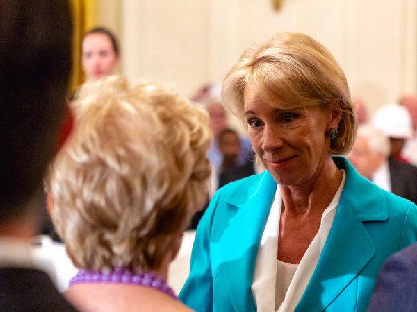 U.S. Secretary of Education Betsy DeVos, attends U.S. President Donald Trump’s 'The Pledge To America's Workers' event in the East Room of the White House, in Washington, D.C. on Thursday, July 19, 2018  (Photo by Cheriss May/NurPhoto)