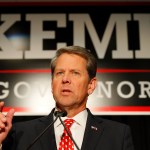 A view of the Election Night event for Republican gubernatorial candidate Brian Kemp at the Classic Center on November 6, 2018 in Athens, Georgia.  Kemp is in a close race with Democrat Stacey Abrams.