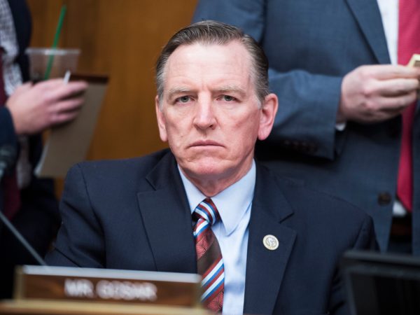 UNITED STATES - JANUARY 29: Rep. Paul Gosar, R-Ariz., attends a House Oversight and Reform Committee business meeting in Rayburn Building on Tuesday, January 29, 2019. (Photo By Tom Williams/CQ Roll Call)