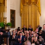 U.S. President Donald Trump recognizes White Senior Advisor Jared Kushner, at the 2019 White House Prison Reform Summit and First Step Act celebration. Hosted in the East Room of the White House in Washington, D.C., On Monday, April 1, 2019. (Photo by Cheriss May/NurPhoto)