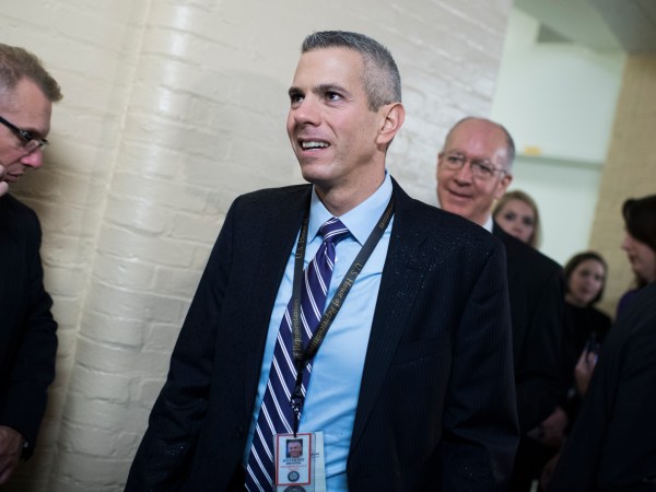 UNITED STATES - NOVEMBER 15: Rep.-elect Anthony Brindisi, D-N.Y., arrives for a meeting of the House Democratic Caucus in the Capitol on November 15, 2018. (Photo By Tom Williams/CQ Roll Call)