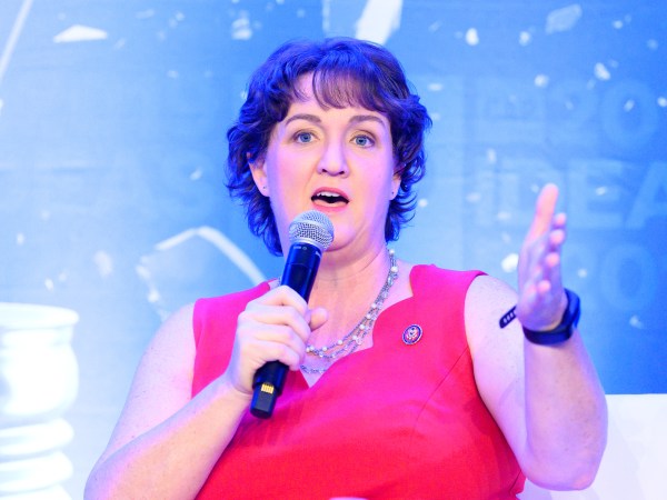 WASHINGTON, DC, UNITED STATES - 2019/05/22: Rep. Katie Porter (D-CA) speaking at The Center for American Progress CAP 2019 Ideas Conference. (Photo by Michael Brochstein/SOPA Images/LightRocket via Getty Images)