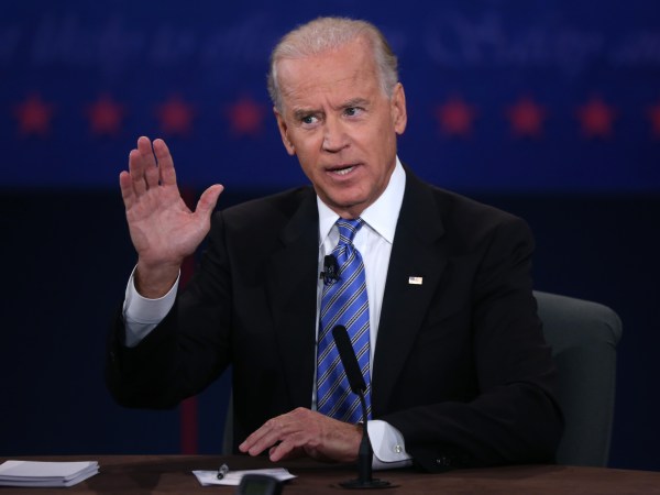 U.S. Vice President Joe Biden (L) and Republican vice presidential candidate U.S. Rep. Paul Ryan (R-WI) (R) participate in the vice presidential debate at Centre College October 11, 2012 in Danville, Kentucky.  This is the second of four debates during the presidential election season and the only debate between the vice presidential candidates before the closely-contested election November 6.