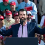 UNITED STATES - MAY 20: Donald Trump, Jr. speaks during a rally with President Donald Trump speak during a rally at the Williamsport Regional Airport in Montoursville, Pa., on Monday, May 20, 2019. (Photo By Tom Williams/CQ Roll Call)