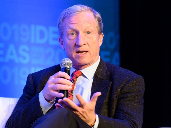 WASHINGTON, DC, UNITED STATES - 2019/05/22: Tom Steyer, founder, NextGen America, speaking at The Center for American Progress CAP 2019 Ideas Conference. (Photo by Michael Brochstein/SOPA Images/LightRocket via Getty Images)