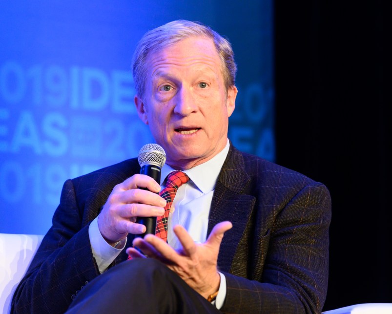 WASHINGTON, DC, UNITED STATES - 2019/05/22: Tom Steyer, founder, NextGen America, speaking at The Center for American Progress CAP 2019 Ideas Conference. (Photo by Michael Brochstein/SOPA Images/LightRocket via Getty Images)