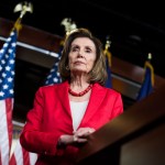 UNITED STATES - JUNE 27: Speaker Nancy Pelosi, D-Calif., conducts her weekly news conference in the Capitol Visitor Center on Thursday, June 27, 2019. (Photo By Tom Williams/CQ Roll Call)