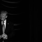 (EDITOR'S NOTE: This image has been converted to black and white) U.S. President Donald Trump walks onstage to give remarks, and sign an executive order on advancing American kidney health, at the Ronald Reagan Building and International Trade Center in Washington, D.C., on Wednesday, July 10, 2019.  (Photo by Cheriss May/NurPhoto)