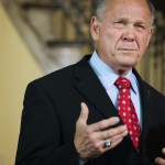 MONTGOMERY, AL - JUNE 20: During a press conference, Roy Moore announces his plans to run for U.S. Senate in 2020 on June 20, 2019 in Montgomery, Alabama.  Moore lost a special election in 2017 for the Senate seat against Democratic Senator Doug Jones.  (Photo by Jessica McGowan/Getty Images)