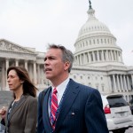 Joe Walsh and his wife Helene Walsh walk near the U.S. Capitol, Monday, November 15, 2010 in Washington, DC. The new congressman's emergence as a national advocate of fiscal responsibility has capped a remarkable and unlikely journey for a North Barrington, Illinois, native who has struggled with financial problems and legal disputes and has dramatically shifted some political positions along the way. (Brendan Hoffman/Chicago Tribune/MCT)