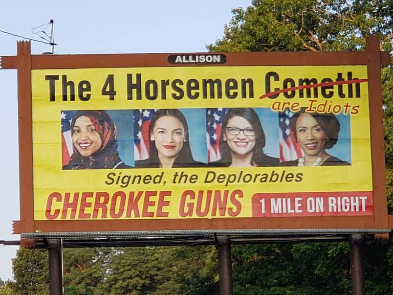 nc north carolina gun shop squad billboard