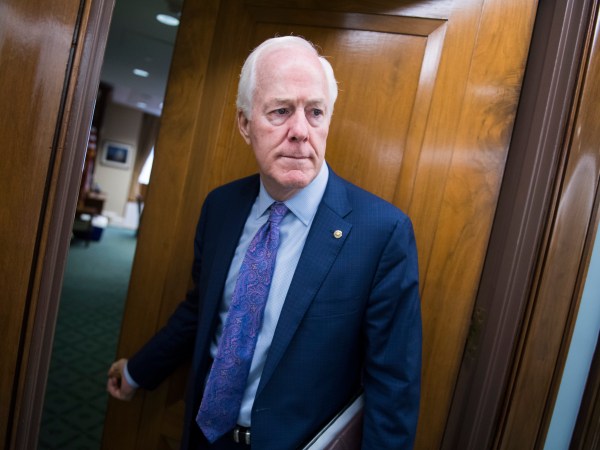 UNITED STATES - JUNE 11: Sen. John Cornyn, R-Texas, is seen before a Senate Judiciary Committee hearing in Dirksen Building titled "The Secure and Protect Act: a Legislative Fix to the Crisis at the Southwest Border," on Tuesday, June 11, 2019. Kevin McAleenan, acting secretary of Department of Homeland Security, testified. (Photo By Tom Williams/CQ Roll Call)