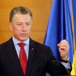 KIEV, UKRAINE - 2019/07/27: Kurt Volker, US Department Special Representative for Ukraine speaks during a press conference about US-Ukrainian relations in Kiev.The US delegation headed by the Special Representative of the United States Department of State for Ukraine, Kurt Volker on a working visit to the village of Stanytsia Luhanska in Luhansk region East of Ukraine. (Photo by Pavlo Gonchar/SOPA Images/LightRocket via Getty Images)