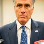 WASHINGTON, DC - September 23: Senator Mitt Romney (R-UT) speaks to journalists before votes on the Senate floor on Capitol Hill in Washington, DC on Monday September 23, 2019. (Photo by Melina Mara/The Washington Post)