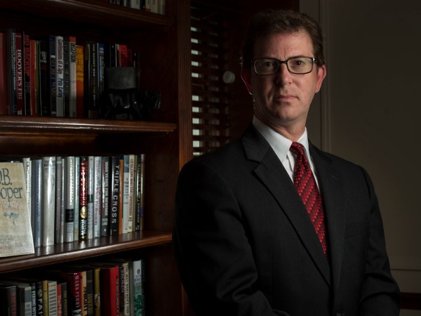 UNSPECIFIED - JULY 20: National security lawyer Mark Zaid is photographed at his home in the metro Washington, DC area, on Wednesday, July 20, 2016. The infamous hijacking case with D.B. Cooper, the subject of a History Channel documentary, which aired recently, has put the limelight on Robert Rackstraw, an alleged suspect with whom Zaid negotiated to turn himself in. (Photo by Nikki Kahn/The Washington Post)