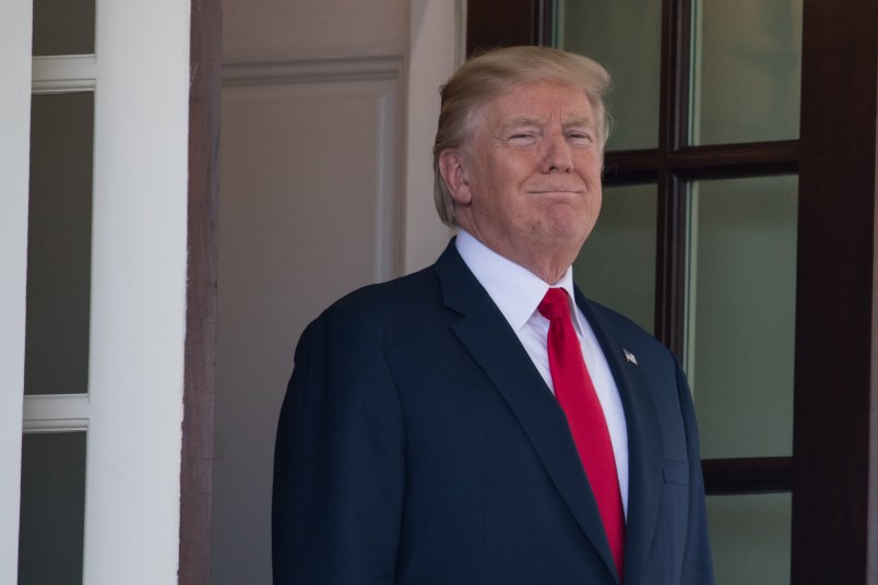 President Donald Trump welcomed President Sauli Niinistö of the Republic of Finland, at the West Wing Portico (North Lawn) of the White House, on Monday, August 28, 2017.  (Photo by Cheriss May/NurPhoto)