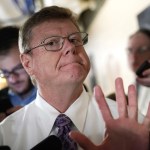 WASHINGTON, DC - JUNE 07:  U.S. Rep. Mark Amodei (R-NV) speaks to members of the media as he leaves after a House Republican Conference meeting June 7, 2018 on Capitol in Washington, DC. House GOPs gathered for a conference meeting to discuss immigration.  (Photo by Alex Wong/Getty Images)