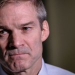 WASHINGTON, DC - OCTOBER 23:  U.S. House Oversight and Reform Committee ranking member Rep. Jim Jordan (R-OH), pauses while speaking after a closed session before the House Intelligence, Foreign Affairs and Oversight committees on Capitol Hill on October 23, 2019 in Washington, DC. Deputy Assistant Secretary of Defense Laura Cooper was on Capitol Hill to testify to the committees for the ongoing impeachment inquiry against President Donald Trump. (Photo by Alex Wroblewski/Getty Images)