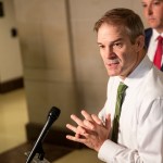 WASHINGTON, DC - OCTOBER 30: Representative Jim Jordan (R-OH) makes a statement outside of the Sensitive Compartmented Information Facility (SCIF) about the continued House impeach inquiry of President Trump on October 30, 2019 in Washington, DC. (Photo by Samuel Corum/Getty Images)