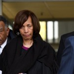 Former Baltimore mayor Catherine Pugh leaves the federal courthouse after pleading guilty to conspiracy and tax evasion related to her Healthy Holly books on Thursday, Nov. 21, 2019. (Jerry Jackson/Baltimore Sun/TNS)