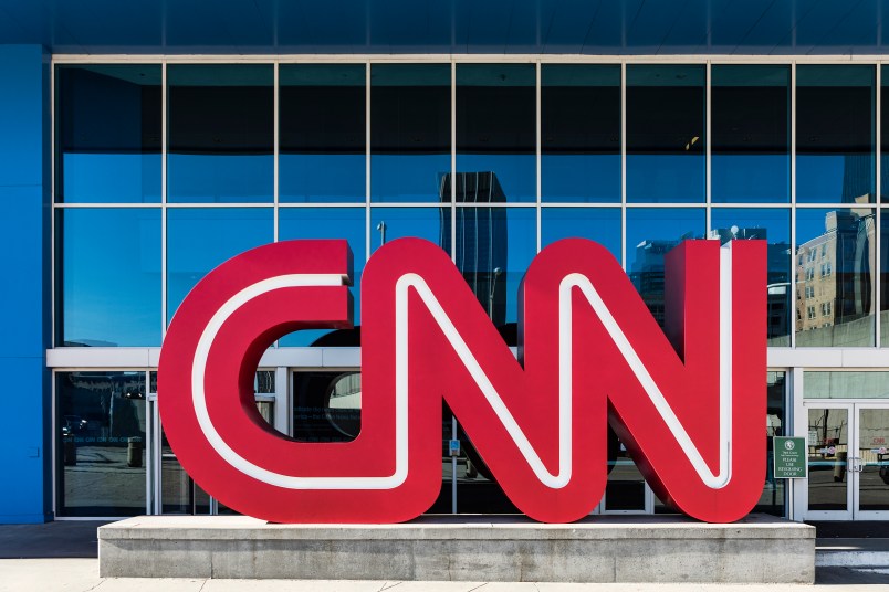 DOWNTOWN, ATLANTA, GEORGIA, UNITED STATES - 2015/11/14: CNN World Headquarters. (Photo by John Greim/LightRocket via Getty Images)