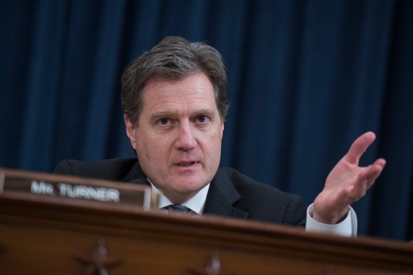 UNITED STATES - MARCH 20: Rep. Michael Turner, R-Ohio, attends a House Intelligence Committee hearing in Longworth Building on Russian interference with the 2016 election featuring testimony by FBI Director James Comey and Director of the National Security Agency Adm. Mike Rogers, March 20, 2017.(Photo By Tom Williams/CQ Roll Call)