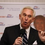 BOCA RATON, FL - MARCH 21:  Roger Stone a longtime political adviser and friend to President Donald Trump speaks before signing copies of his book "The Making of the President 2016" at the Boca Raton Marriott on March 21, 2017 in Boca Raton, Florida.  The book delves into the 2016 presidential run by Donald Trump.  (Photo by Joe Raedle/Getty Images)