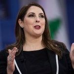 UNITED STATES - FEBRUARY 23: Ronna McDaniel, chairwoman of the Republican National Committee, is interviewed during the Conservative Political Action Conference at the Gaylord National Resort in Oxon Hill, Md., on February 23, 2018. (Photo By Tom Williams/CQ Roll Call)