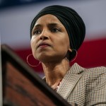 MINNEAPOLIS, MN - NOVEMBER 03: Representative Ilhan Omar (D-MN) speaks at a campaign rally for Senator (I-VT) and presidential candidate Bernie Sanders at the University of Minnesota’s Williams Arena on November, 3, 2019 in Minneapolis, Minnesota. Before introducing him, Rep. Omar praised Sanders for his support of unions, comprehensive immigration reform, and support for refugees. (Photo by Scott Heins/Getty Images)