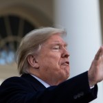 WASHINGTON, DC - NOVEMBER 26: U.S. President Donald Trump waves after giving the National Thanksgiving Turkey Butter a presidential ‘pardon’ during the traditional event in the Rose Garden of the White House November 26, 2019 in Washington, DC. The turkey pardon was made official in 1989 under former President George H.W. Bush, who was continuing an informal tradition started by President Harry Truman in 1947. Following the presidential pardon, the 47-pound turkey which was raised by farmer Wellie Jackson of Clinton, North Carolina, will reside at his new home, 'Gobbler's Rest,' at Virginia Tech. (Photo by Drew Angerer/Getty Images)