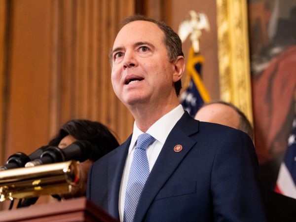 WASHINGTON, DC, UNITED STATES, DECEMBER 10, 2019:U.S. Representative, Adam Schiff (D-CA) speaking at a press conference where Democrats announced the next steps in the impeachment inquiry.