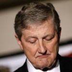 Republican candidate John Kennedy delivers a victory speech during an election party on December 10, 2016 in Baton Rouge, Louisiana. KennedyÕs victory further strengthens the RepublicanÕs majority hold over the U.S. Senate.