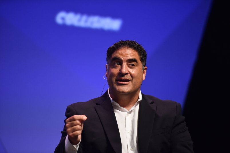 Louisiana , United States - 1 May 2018; Cenk Uygur, The Young Turks on centre stage during day one of Collision 2018 at Ernest N. Morial Convention Center in New Orleans. (Photo By Seb Daly/Sportsfile via Getty Images)