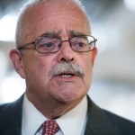 UNITED STATES - JULY 17: Rep. Gerry Connolly, D-Va., talks with reporters after a meeting of House Democrats in the Capitol on Wednesday, July 17, 2019. (Photo By Tom Williams/CQ Roll Call)