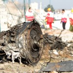 TEHRAN, IRAN - 2020/01/08: Rescue team at the crash site of a Ukrainian airliner that burst into flames shortly after take-off from Tehran on Wednesday, killing all 176 people aboard in a crash. (Photo by Mazyar Asadi/Pacific Press/LightRocket via Getty Images)