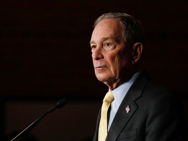 DETROIT, MI - FEBRUARY 04: Democratic presidential candidate Mike Bloomberg holds a campaign rally on February 4, 2020 in Detroit, Michigan. (Photo by Bill Pugliano/Getty Images)