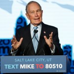 SALT LAKE CITY, UT - FEBRUARY 20: Democratic presidential candidate, Mike Bloomberg talks to supporters at a rally on February 20, 2020 in Salt Lake City, Utah. Bloomberg is making his second visit to Utah before it votes on super Tuesday March 3rd.(Photo by George Frey/Getty Images)